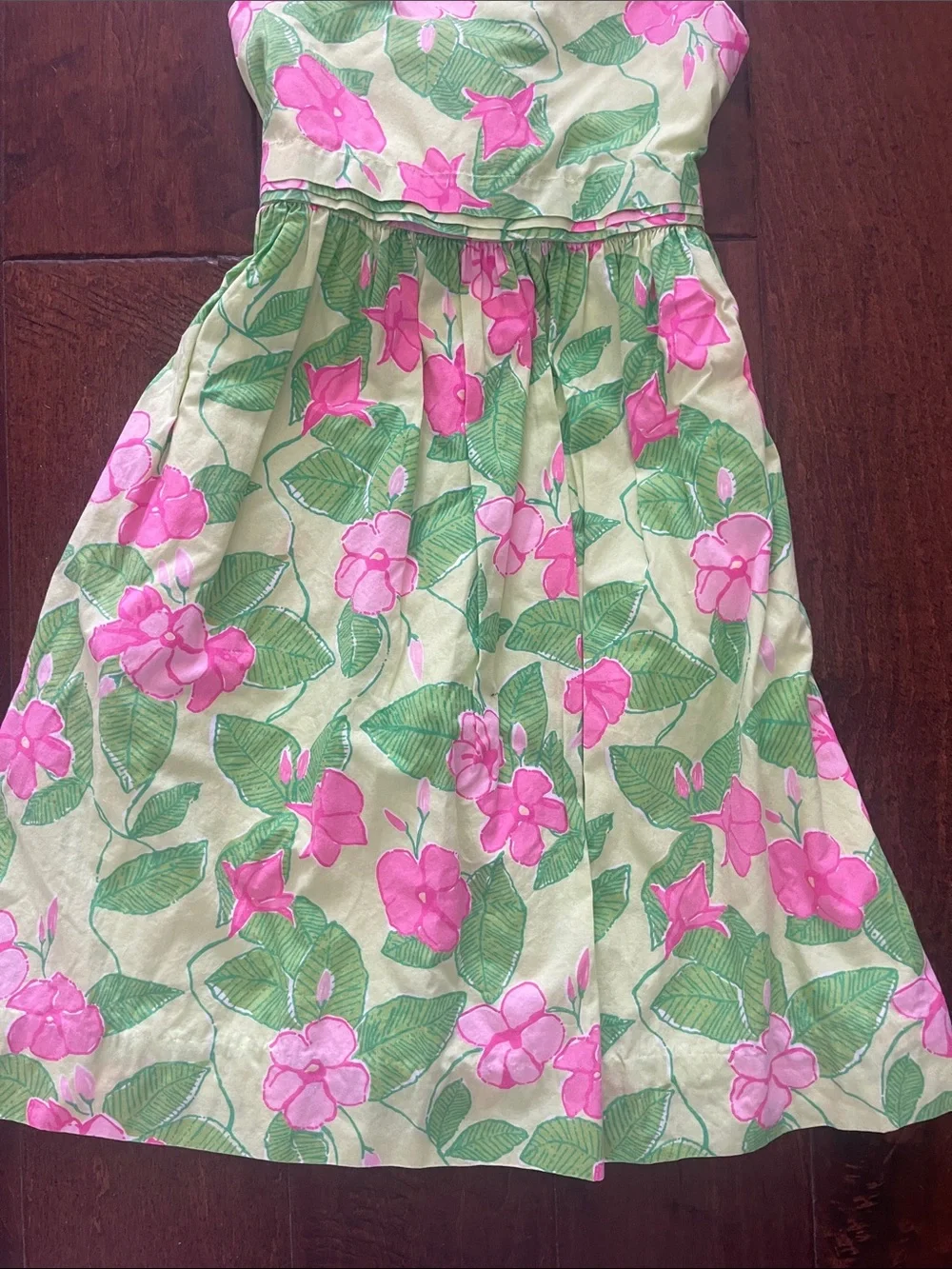 LILLY PULITZER Girls Size 6 X Pink Floral Sleeveless Dress